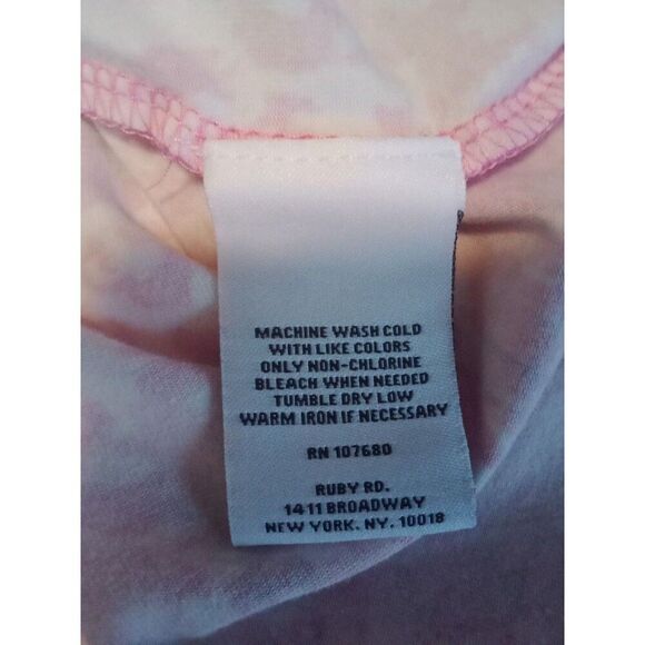 Ruby Rd Favorites Top 2X Pink Love Letter V Neck 3/4 Sleeve - Picture 6 of 6